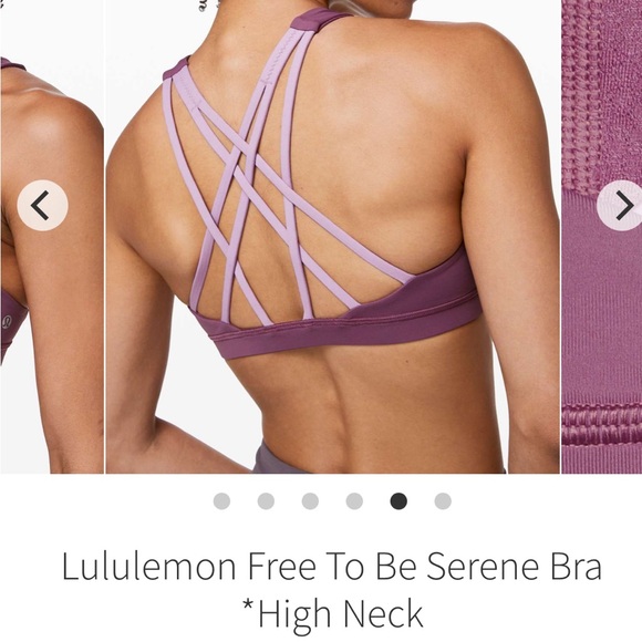 Lululemon Free To Be Serene Bra - purple size 6 - Picture 4 of 7